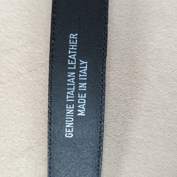 - Black Genuine Italian Leather Made In Italy 010487 010 Size 44/110 - Picture 3 of 8